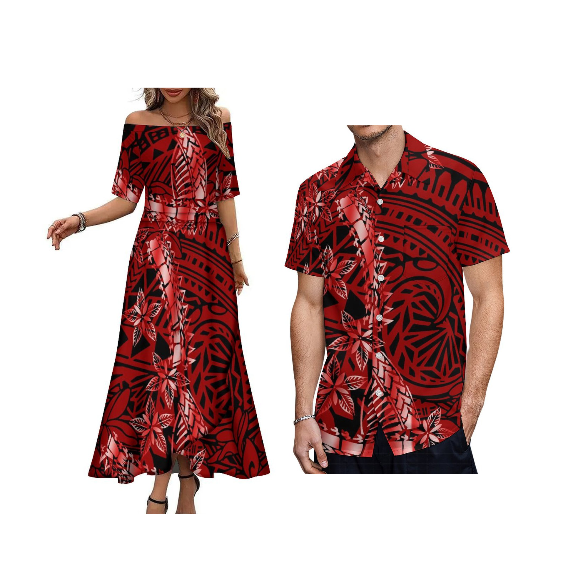 Ethnic Style Dresses - Festival Celebration Polynesian Ethnic Ladies Sexy