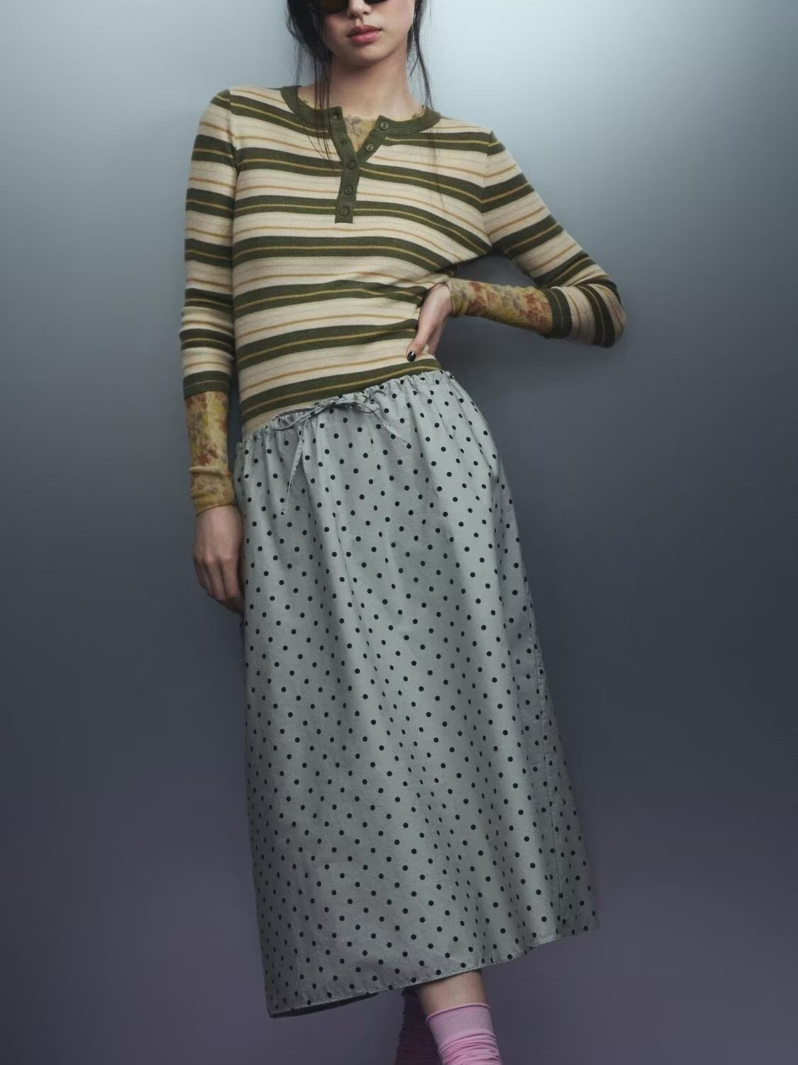 Ethnic Fashion Clothing - New Summer Women's Midi Skirt Chinese