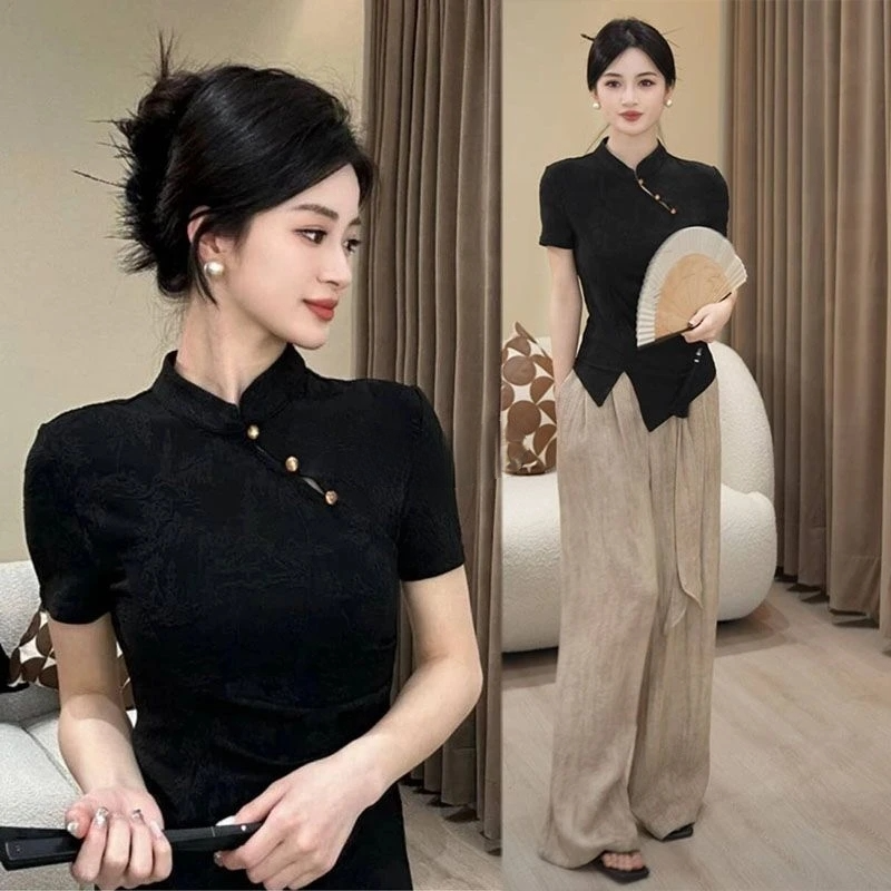 Ethnic Fashion For Ladies - 2026 chinese ethnic solid color printing