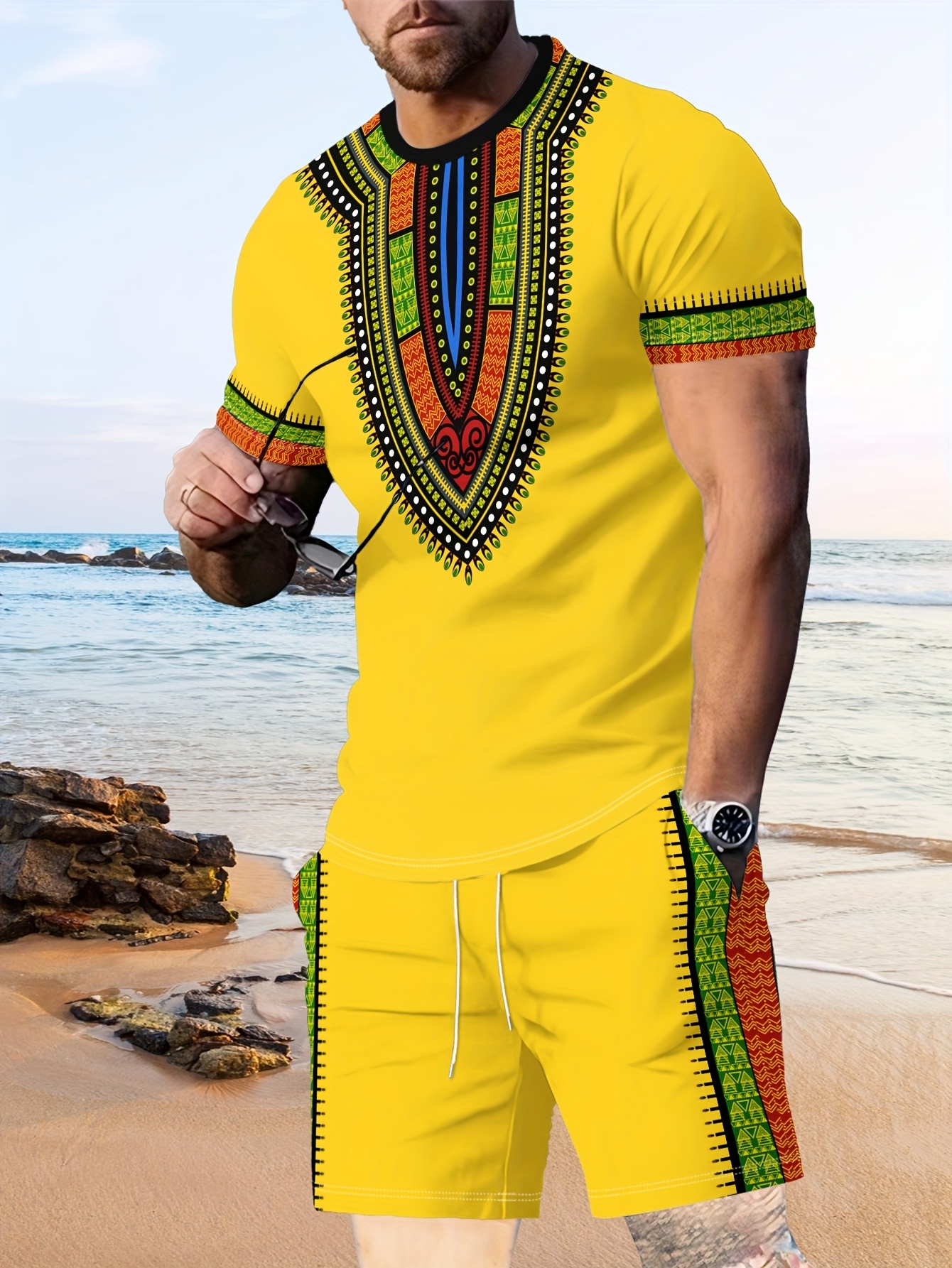 Dashiki Shirt Men - New Men's Suits African Dashiki Paisley