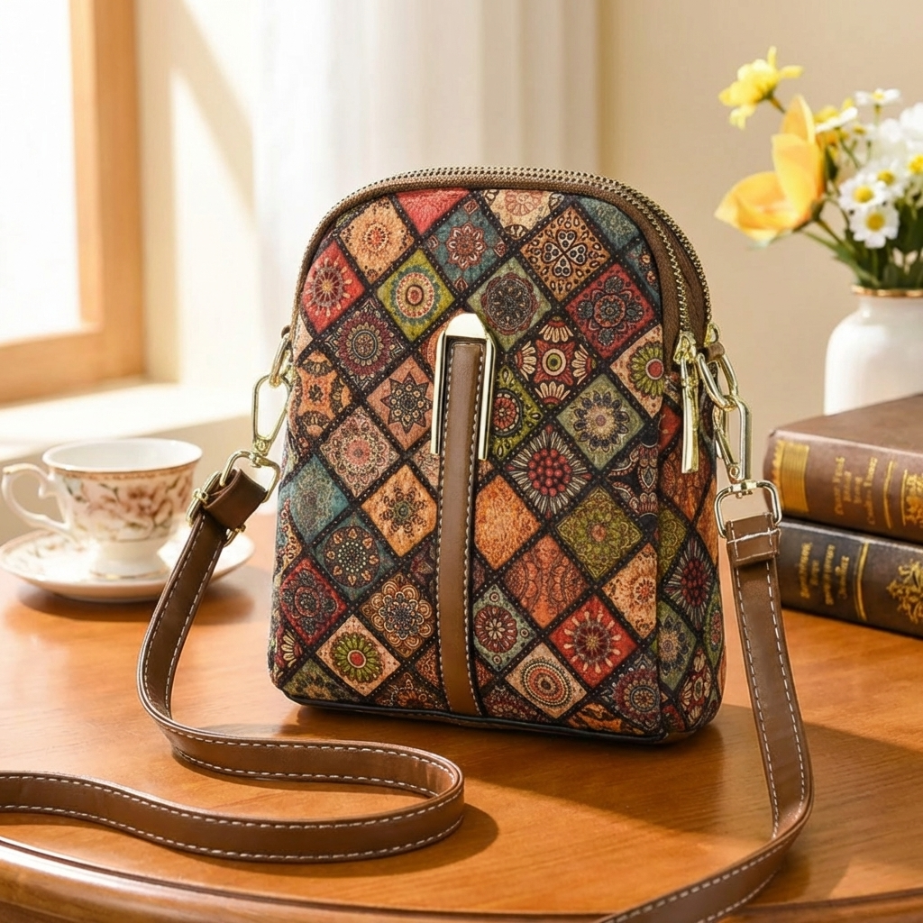 Ethnic Fashion For Ladies - Fashion Bohemian Style Printed Phone Bag