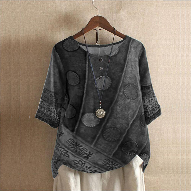 Ethnic Style Women's O-neck Di - огляд і ціна Ethnic Fashion Clothing