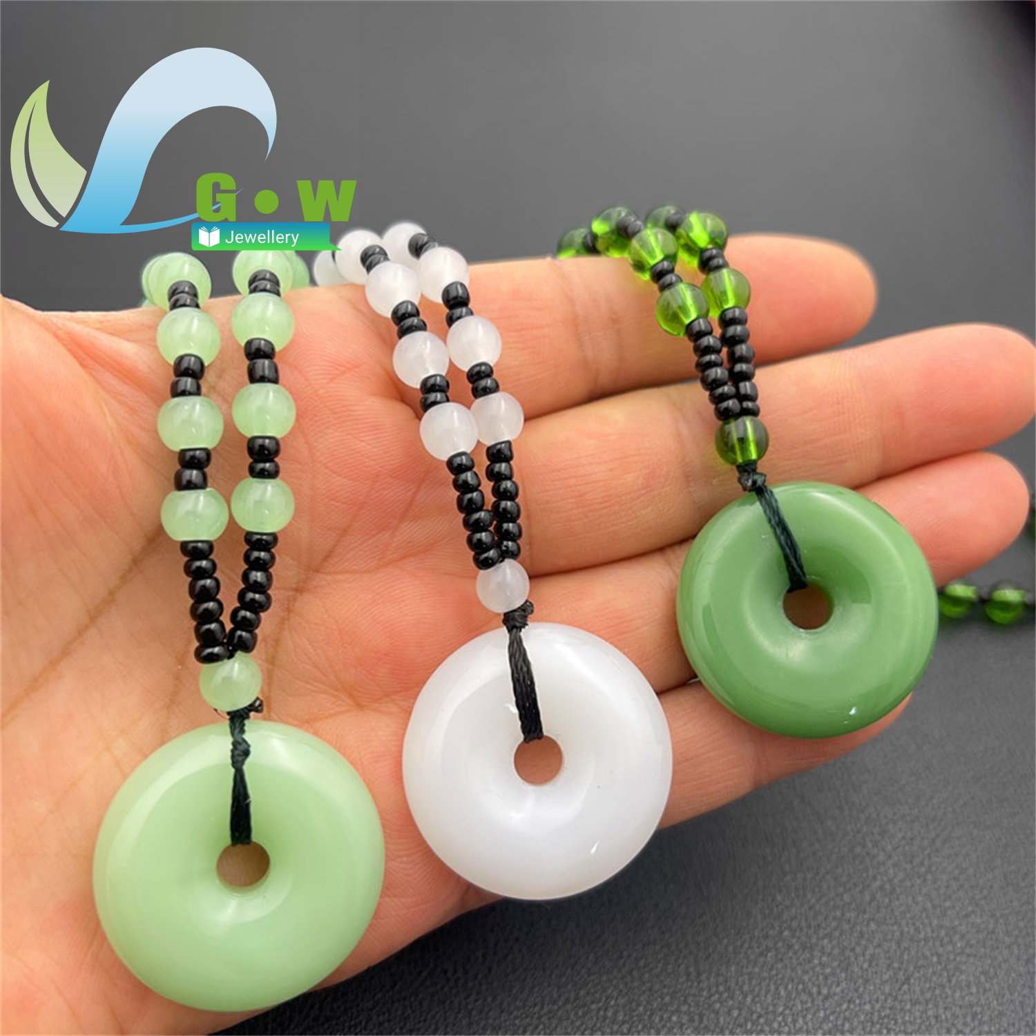 Large Jade Peace Pendant Neckl - огляд і ціна Ethnic Fashion Store