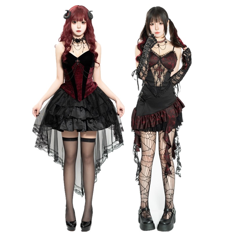 Dark Gothic Style Devil  Suit  - огляд і ціна Ethnic Style Dresses