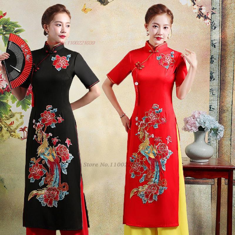 2026 vintage aodai vietnam tra - огляд і ціна Ao Dai Vietnam Dress