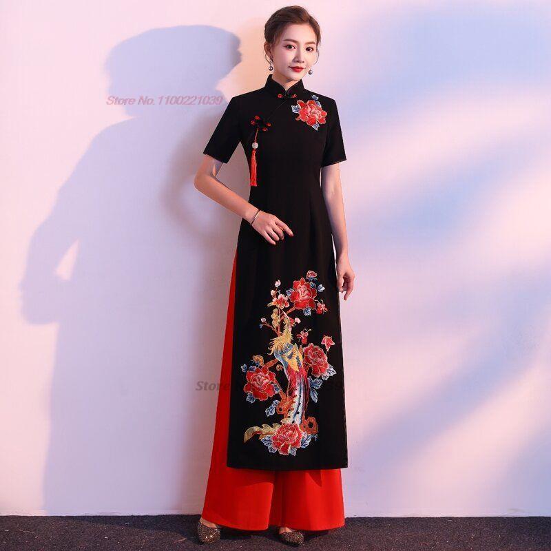 2026 vintage aodai vietnam tra - огляд і ціна Ao Dai Vietnam Dress