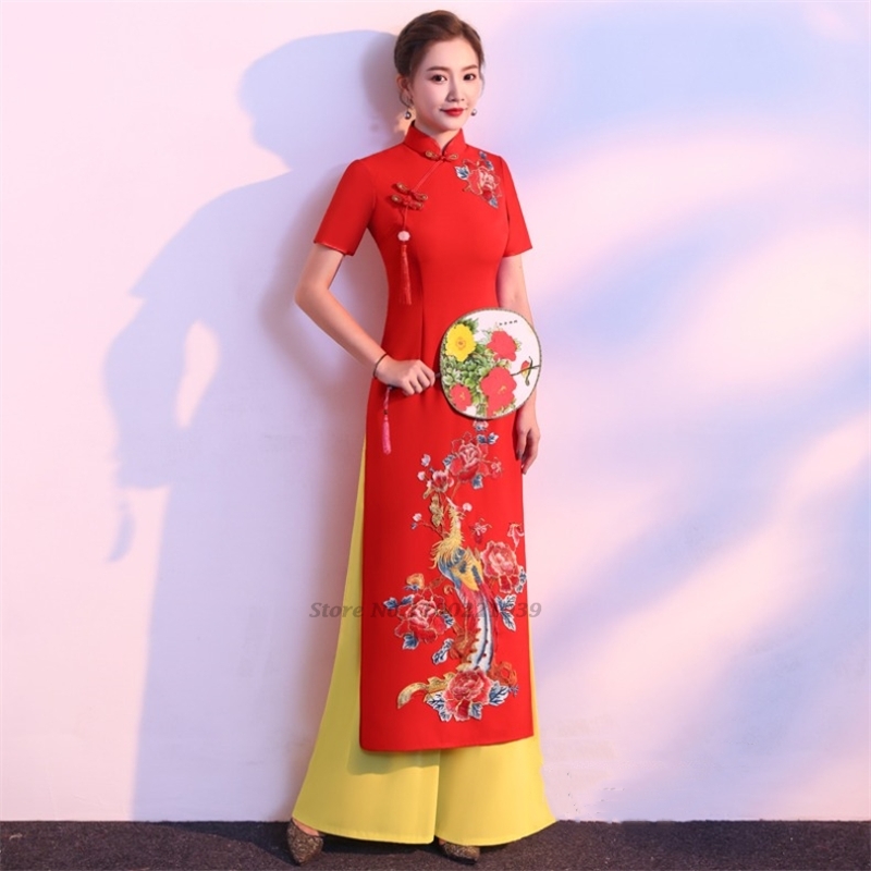 2026 vintage aodai vietnam tra - огляд і ціна Ao Dai Vietnam Dress