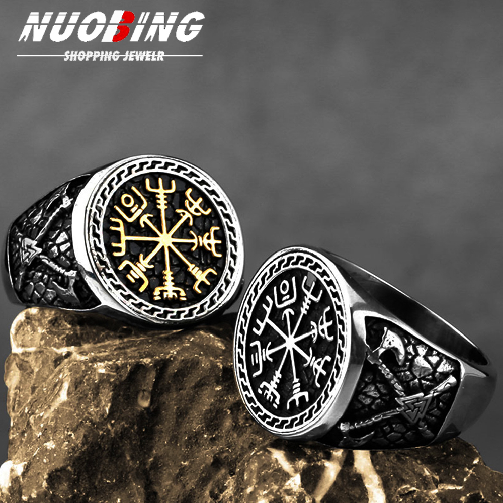 Vintage Viking Men Rings Stain - огляд і ціна Ethnic Fashion For Men