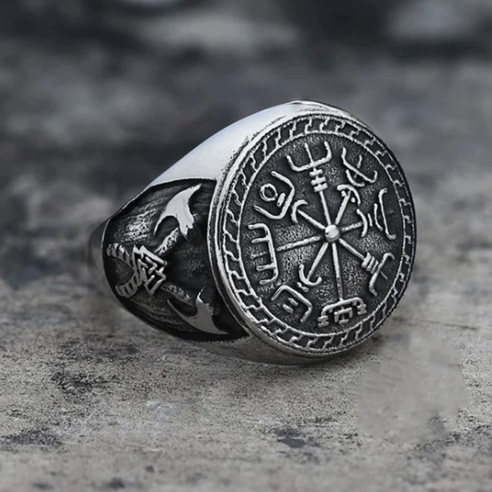 Vintage Viking Men Rings Stain - огляд і ціна Ethnic Fashion For Men