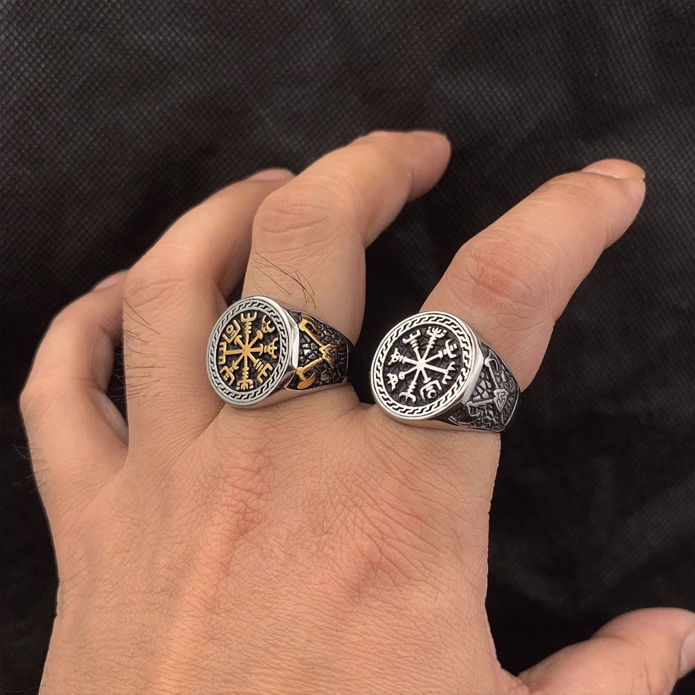 Vintage Viking Men Rings Stain - огляд і ціна Ethnic Fashion For Men
