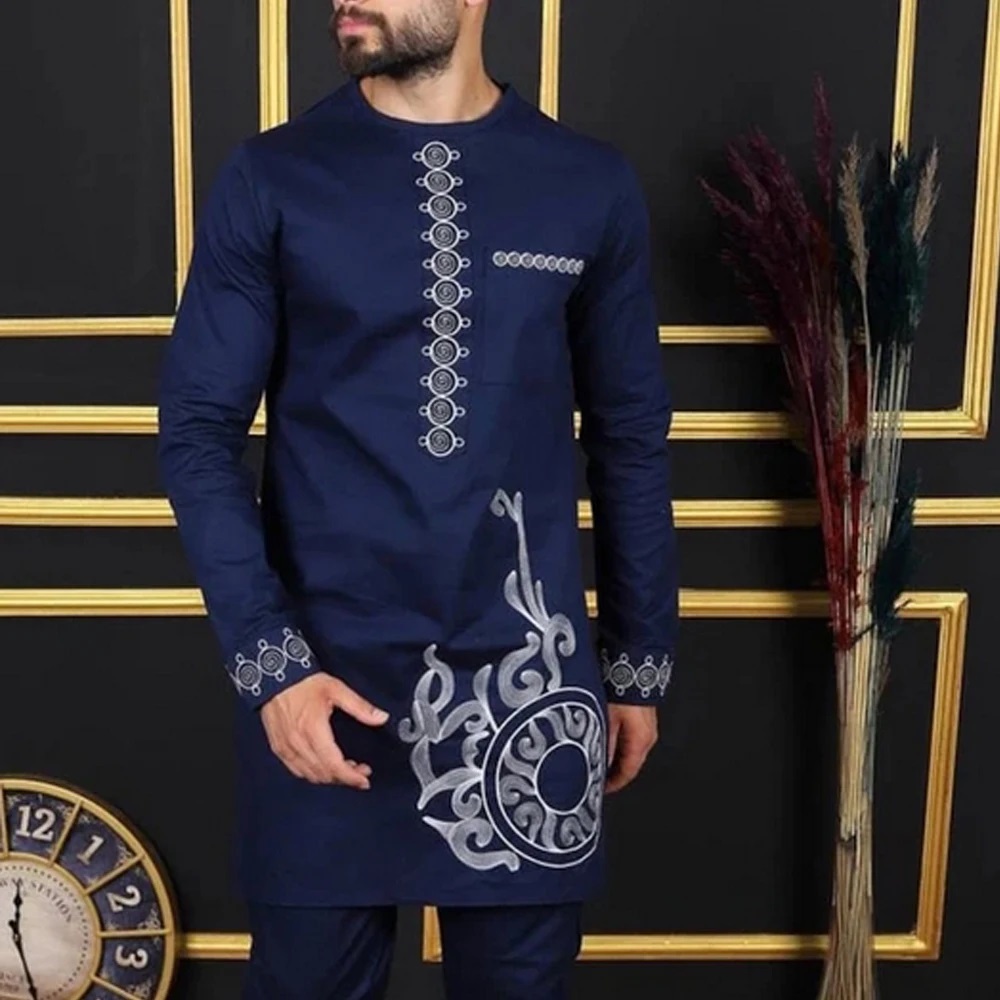 Kaunda Fashion Men's Set Slim  - огляд і ціна Dashiki Shirt Men