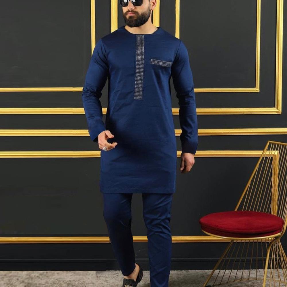 Kaunda Fashion Men's Set Slim  - огляд і ціна Dashiki Shirt Men