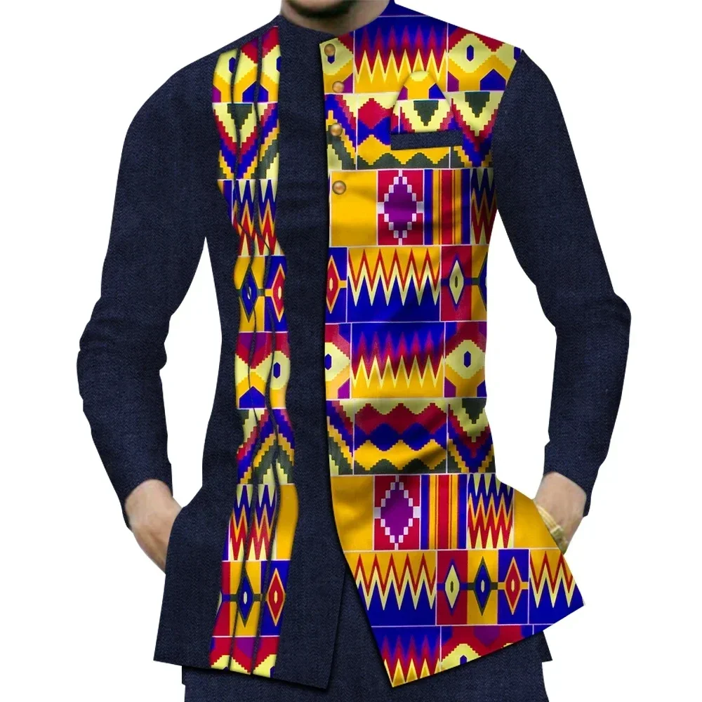 Casual 100% Cotton Mens Africa - огляд і ціна Dashiki Shirt Men