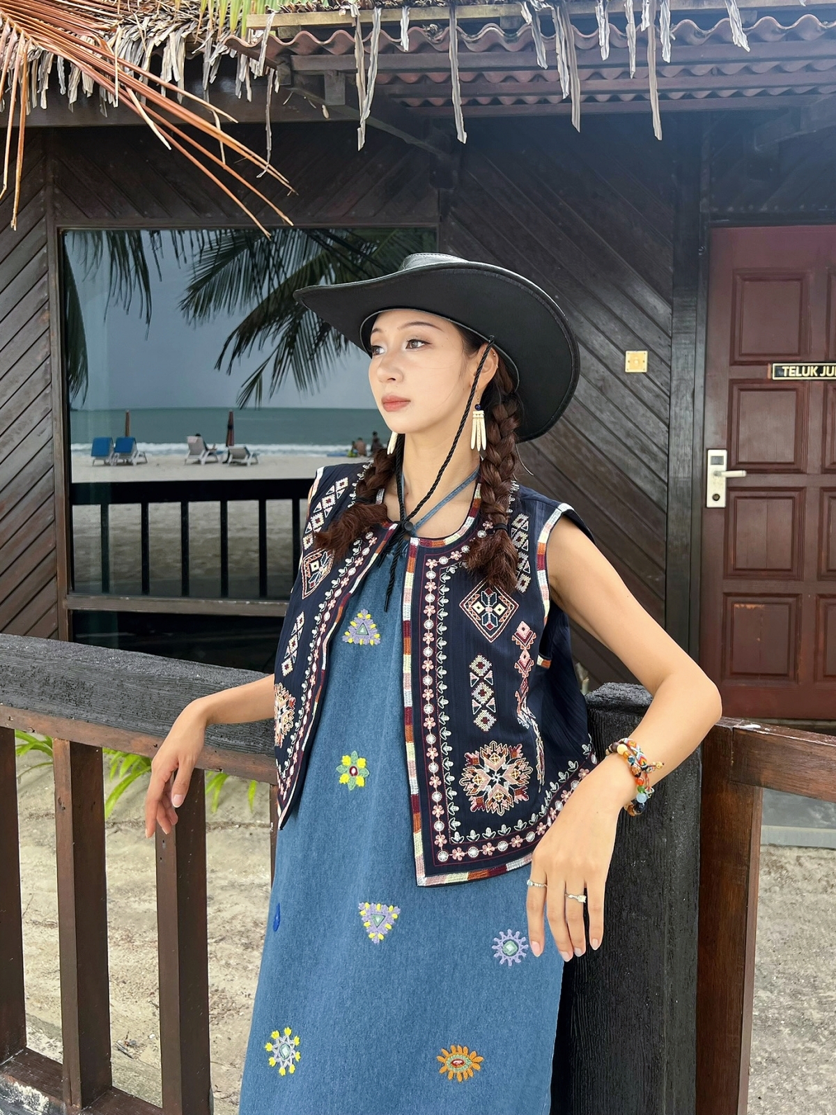 Bohemian Style Sleeveless roun - огляд і ціна Ethnic Fashion Store