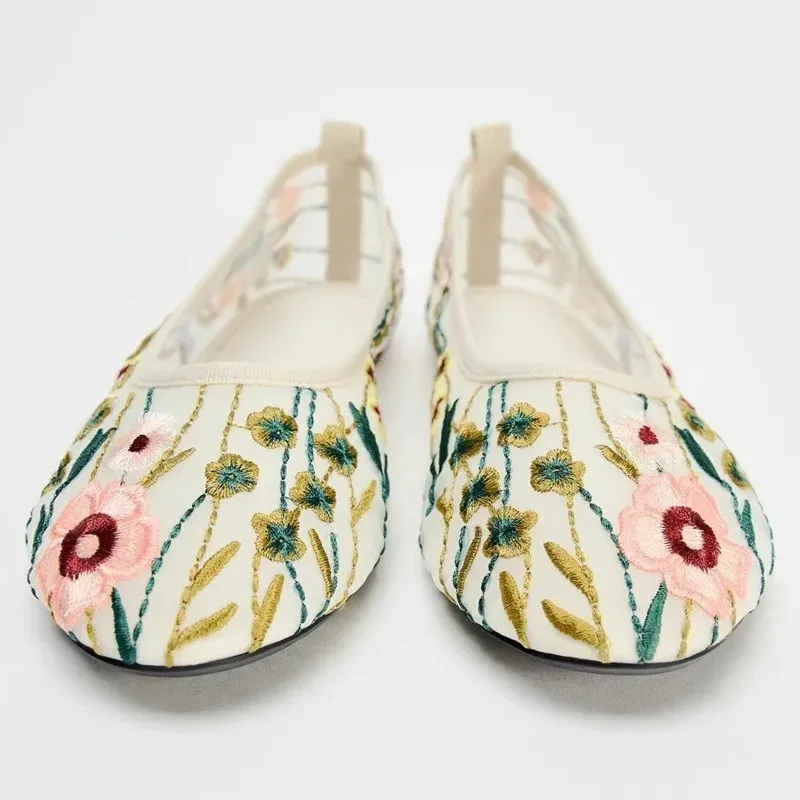 Round Toe Mesh Ballet Flats Sh - огляд і ціна Women'S Ethnic Fashion Brands
