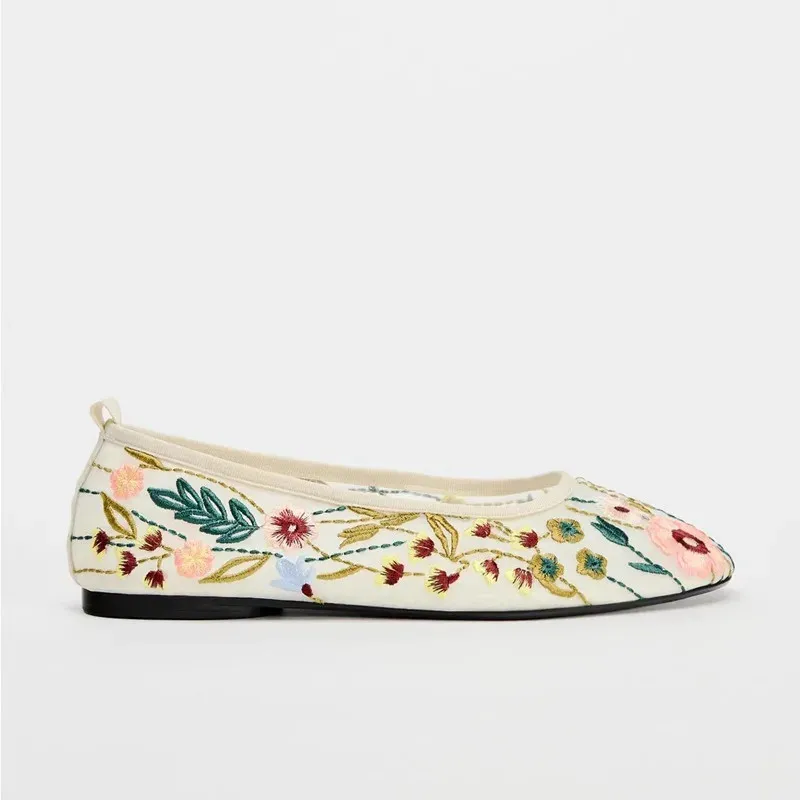 Round Toe Mesh Ballet Flats Sh - огляд і ціна Women'S Ethnic Fashion Brands