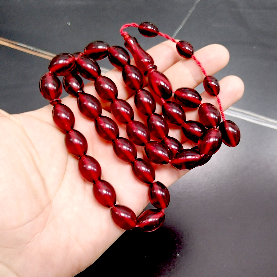 Tasbih Red resin 33 prayer bea - огляд і ціна Ethnic Fashion Store