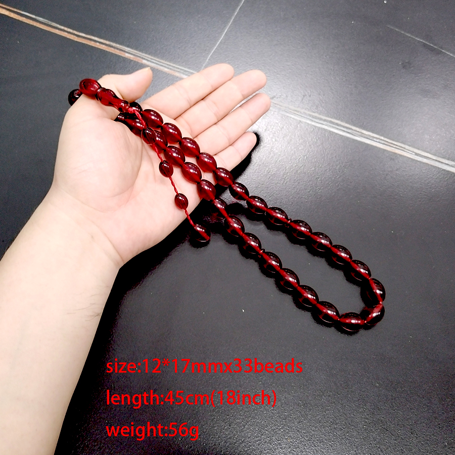 Tasbih Red resin 33 prayer bea - огляд і ціна Ethnic Fashion Store