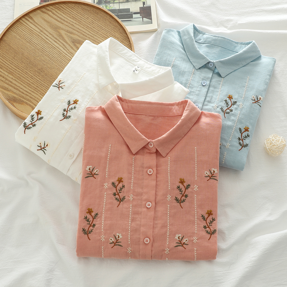 100% Cotton yarn white blue pi - огляд і ціна Ethnic Fashion Clothing