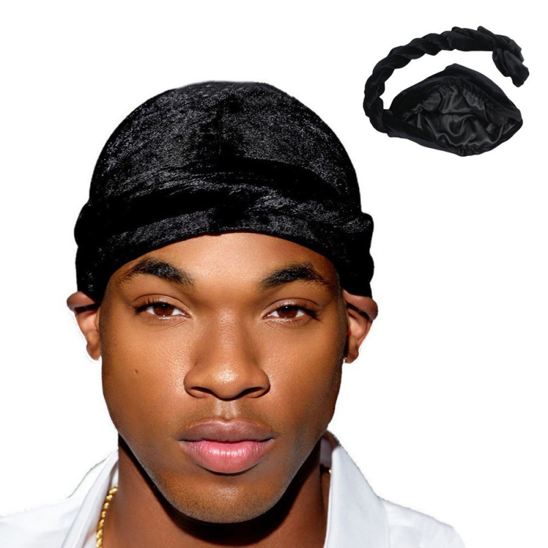 Solid Color Men's Velvet Head  - огляд і ціна Ethnic Fashion For Men
