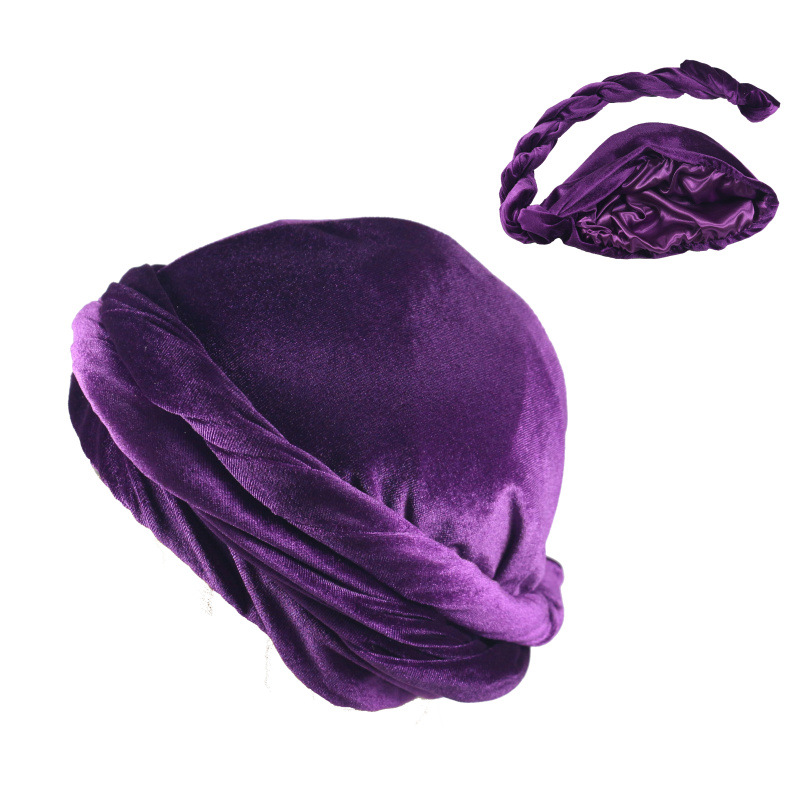 Solid Color Men's Velvet Head  - огляд і ціна Ethnic Fashion For Men
