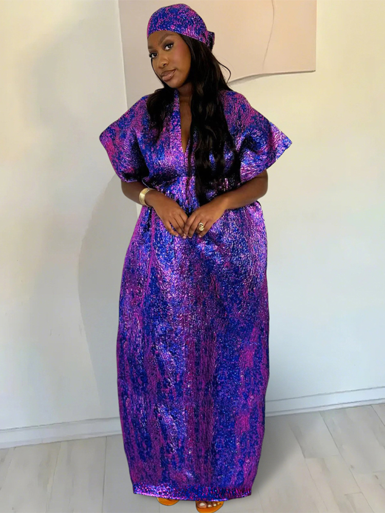 Loose Fit Shiny African Women' - огляд і ціна Ethnic Style Dresses