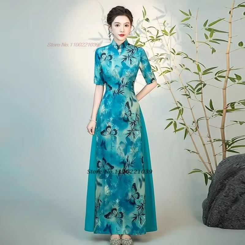 2026 chinese improved cheongsa - огляд і ціна Ao Dai Vietnam Dress