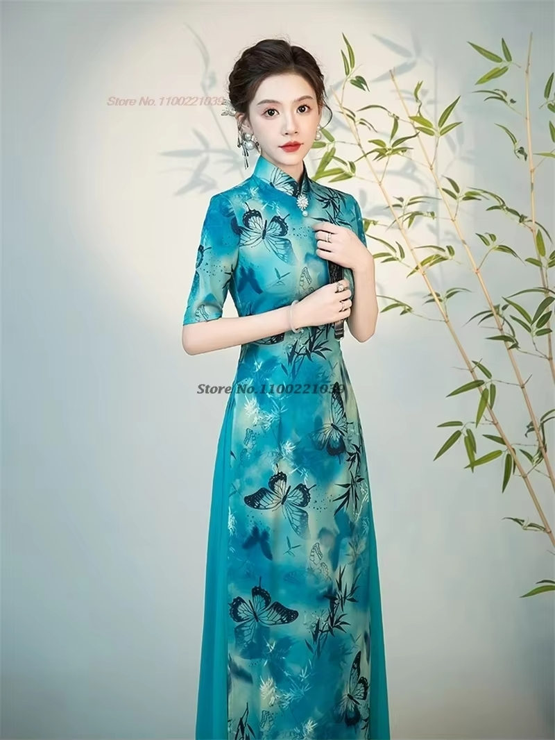 2026 chinese improved cheongsa - огляд і ціна Ao Dai Vietnam Dress