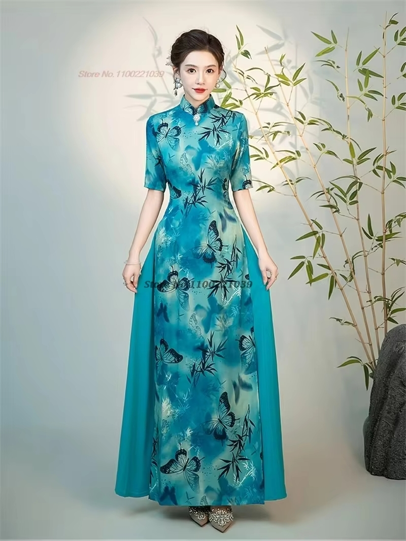 2026 chinese improved cheongsa - огляд і ціна Ao Dai Vietnam Dress