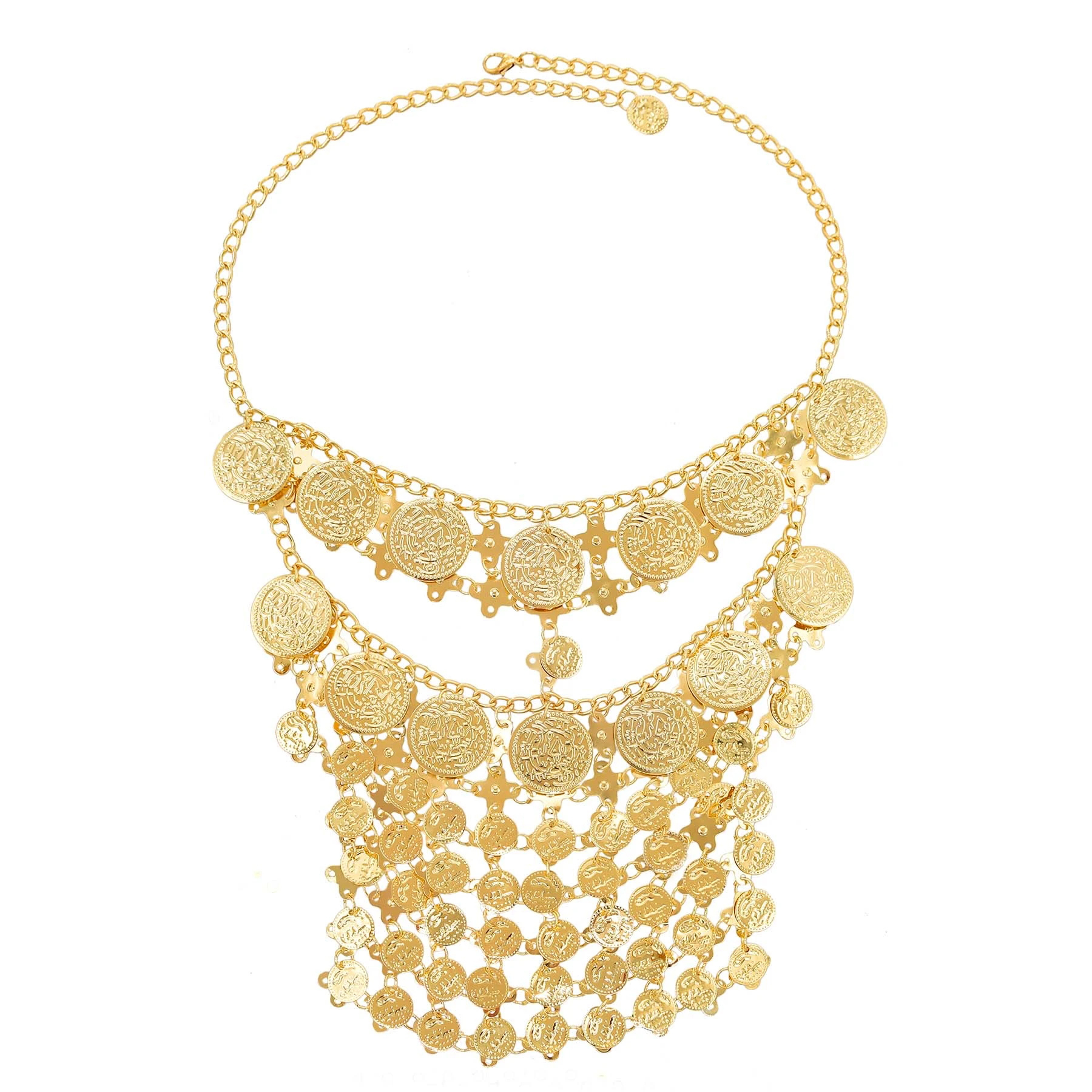 4 Golden Coin Tassel Mask Hair - огляд і ціна Fashion Ethnic Indian Clothing