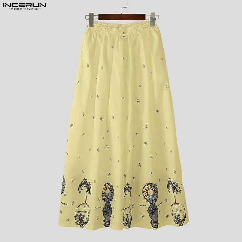 INCERUN Men Wide Leg Pants Pri - огляд і ціна Ethnic Fashion For Men