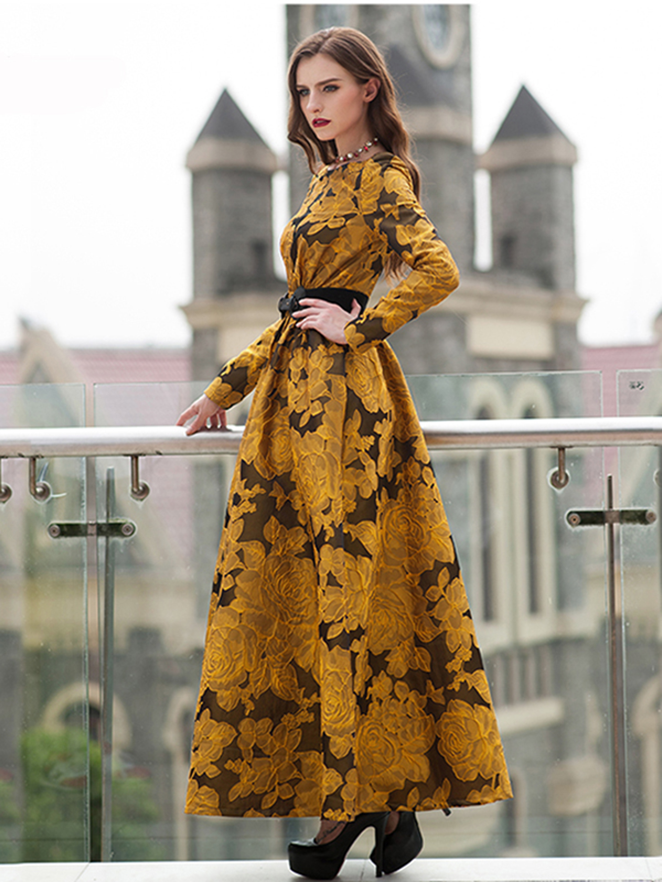 Elegant Women Floral Long Maxi - огляд і ціна Ethnic Style Dresses