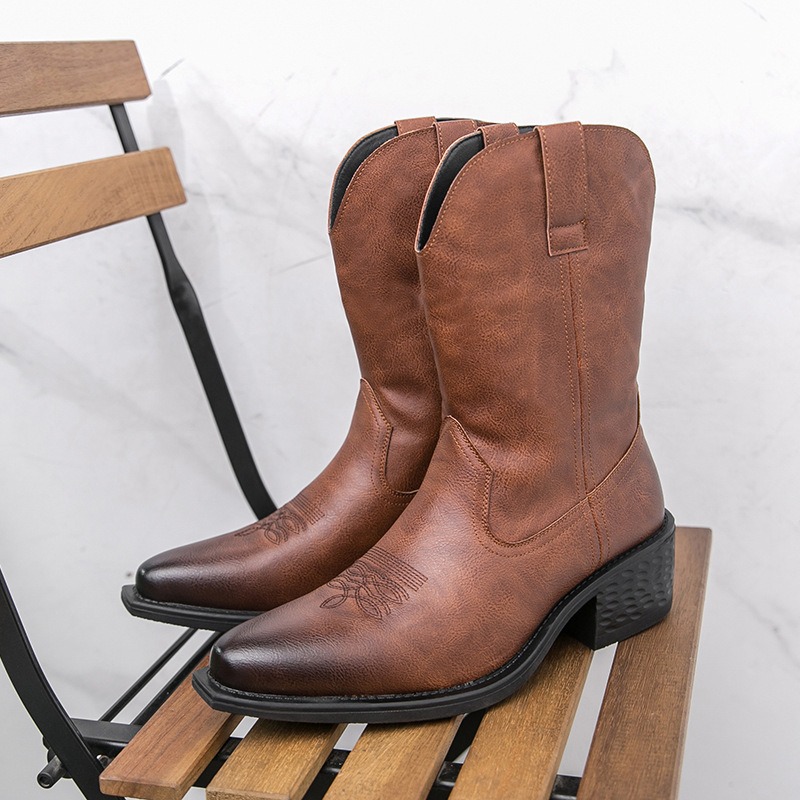Men Boots Classic Embroidery W - огляд і ціна Ethnic Fashion For Men