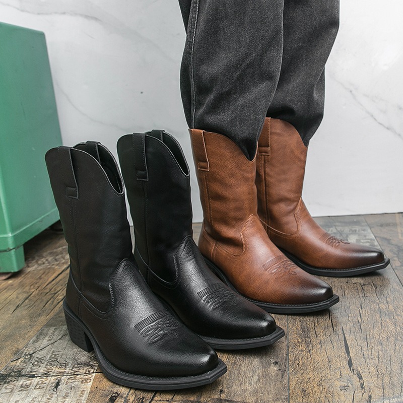 Men Boots Classic Embroidery W - огляд і ціна Ethnic Fashion For Men