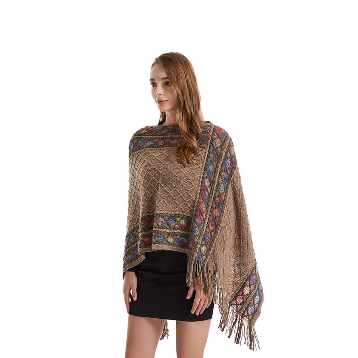 Women Spring Autumn Poncho Uni - огляд і ціна Ethnic Fashion For Ladies