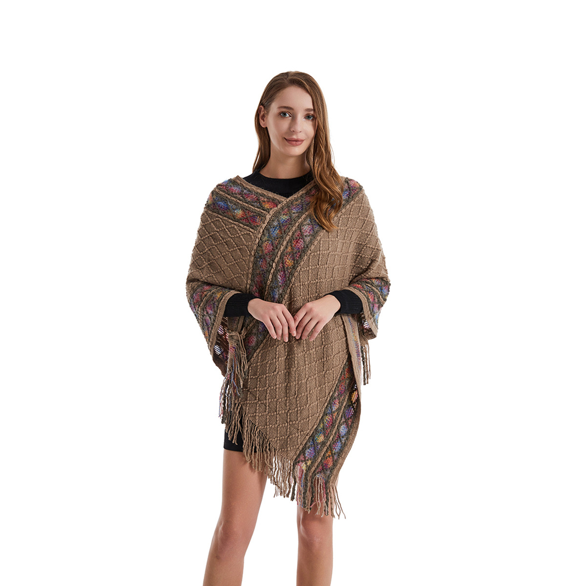 Women Spring Autumn Poncho Uni - огляд і ціна Ethnic Fashion For Ladies