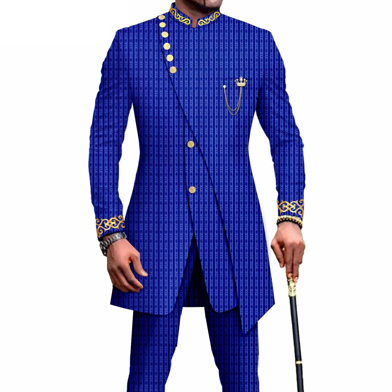 Dashiki Outfits with Chain Afr - огляд і ціна Dashiki Shirt Men