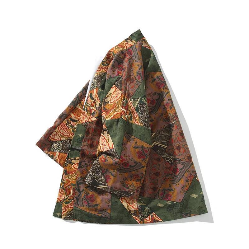Ethnic Style Print Yukata Men  - огляд і ціна Ethnic Fashion For Men