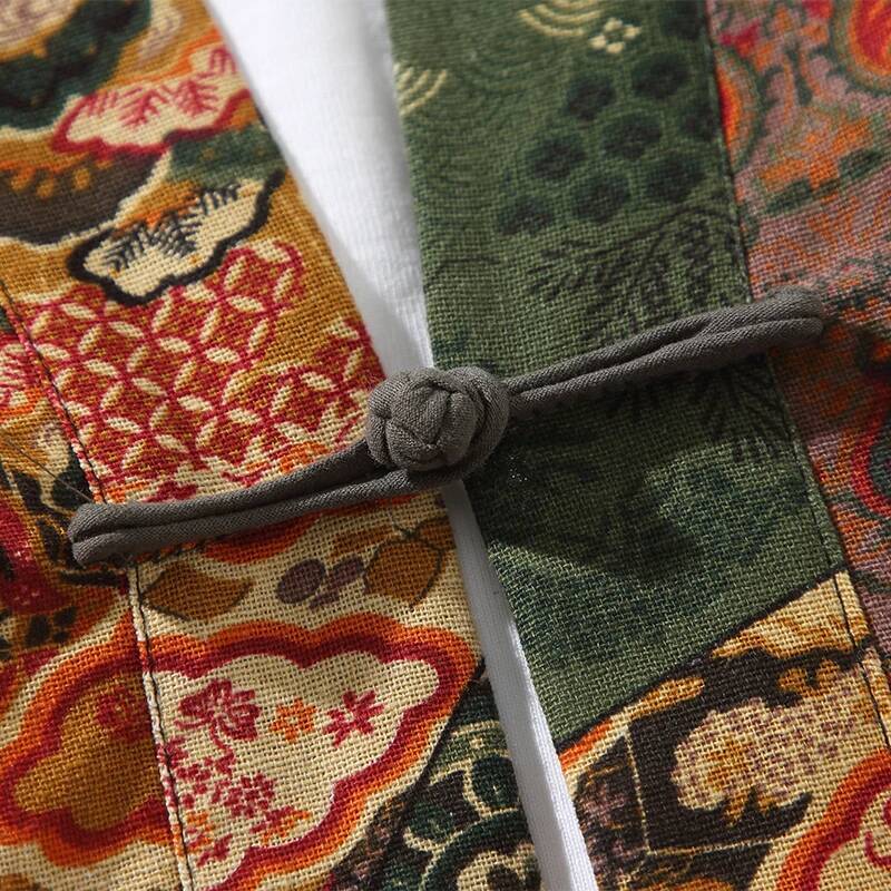 Ethnic Style Print Yukata Men  - огляд і ціна Ethnic Fashion For Men